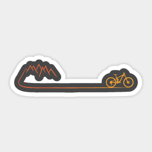 mountain bike mtb gift cycling cyclist mountain biker Sticker